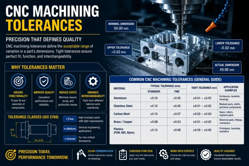 cnc machining tolerances