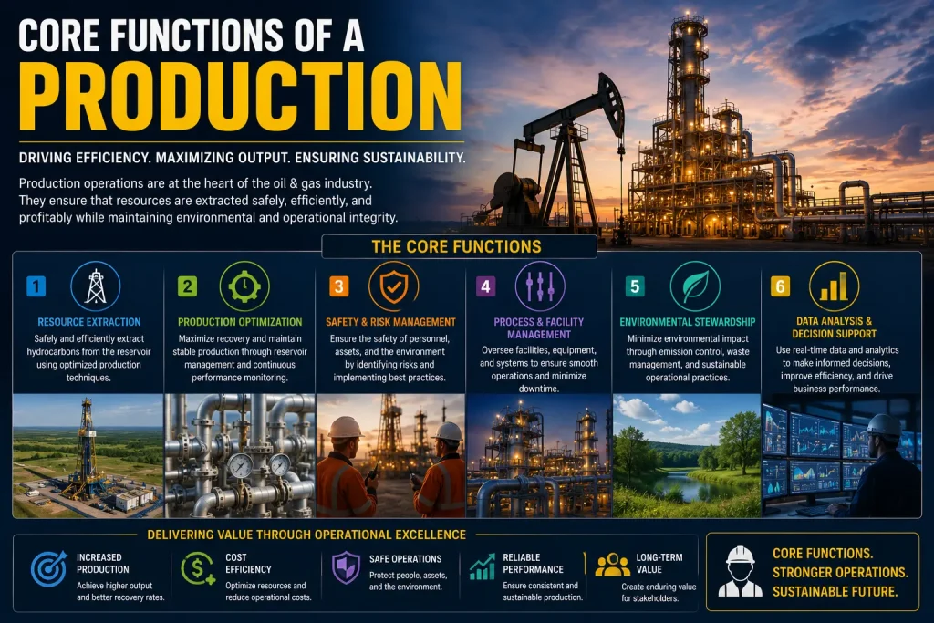 core functions of a production