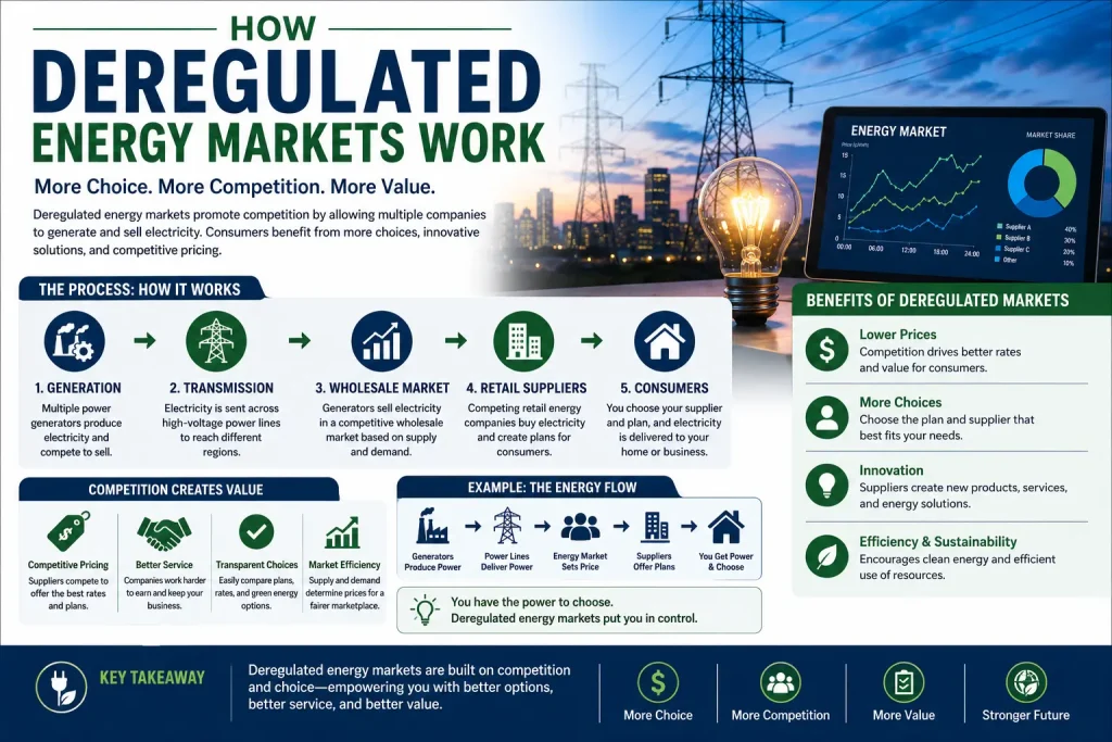 how deregulated energy markets work