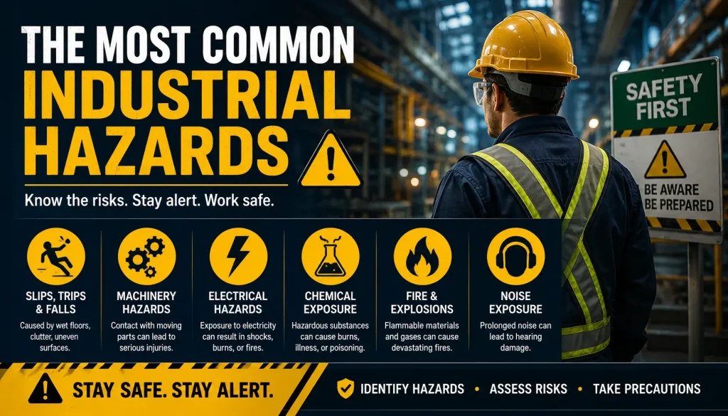 most common industrial hazards