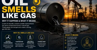 oil smells like gas