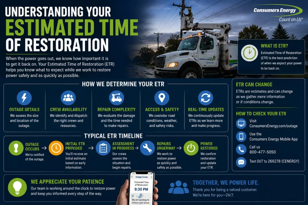 understanding your estimated time of restoration