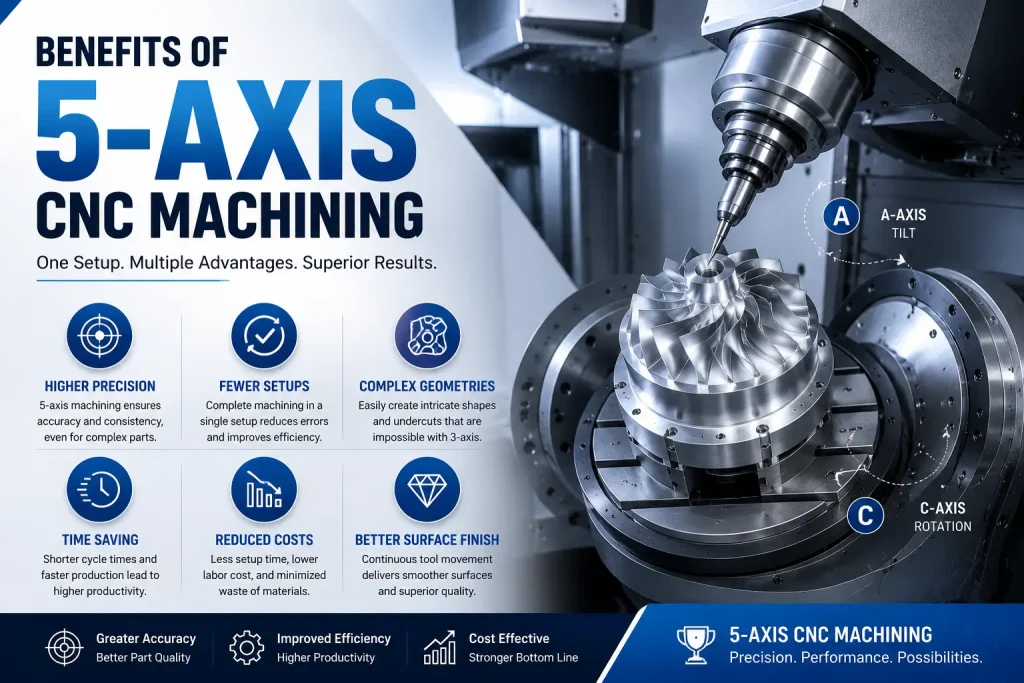 benefits of 5-axis cnc machining