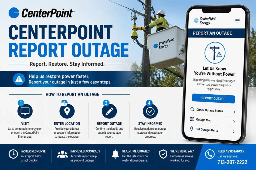 centerpoint report outage