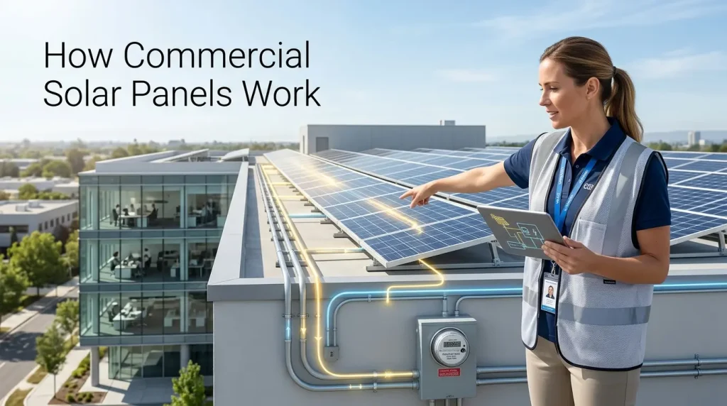 how commercial solar panels work