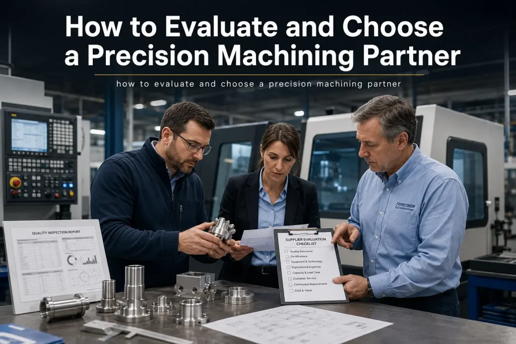 how to evaluate and choose a precision machining partner