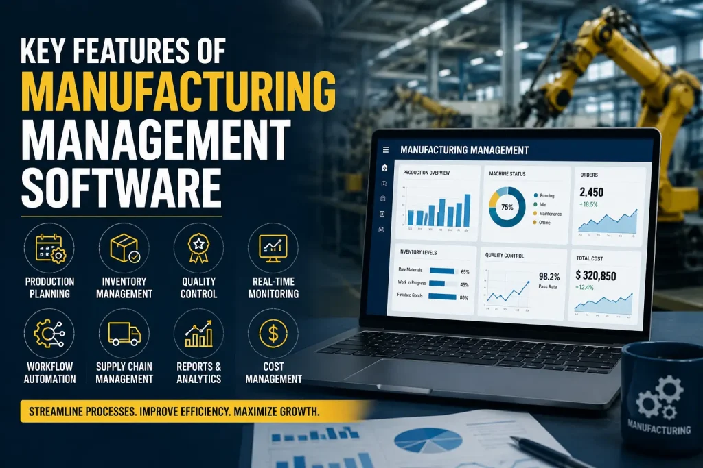 key features of manufacturing management software