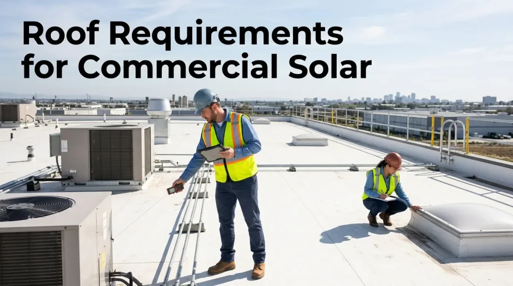 roof requirements for commercial solar
