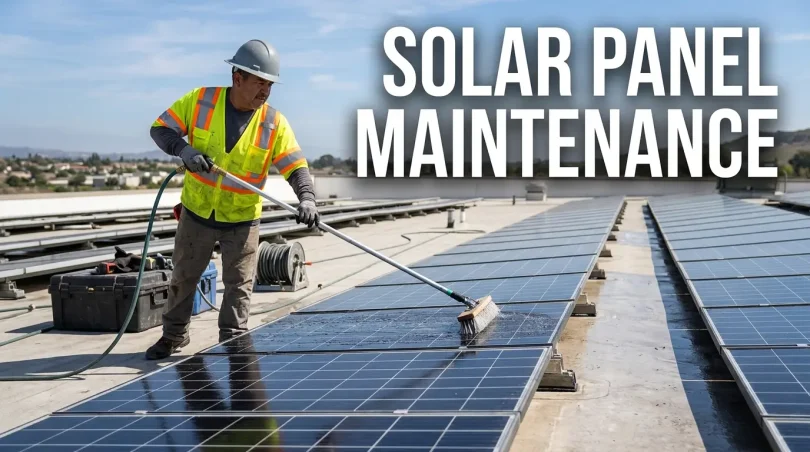 solar panel maintenance