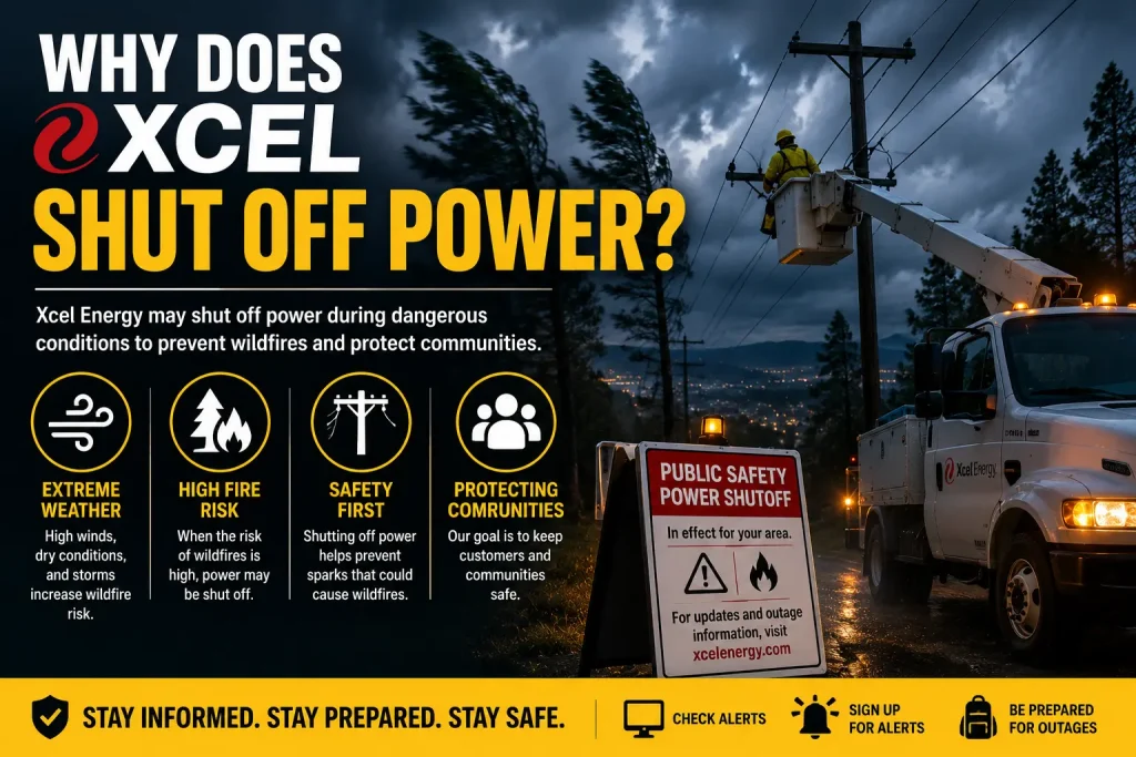 why does xcel shut off power