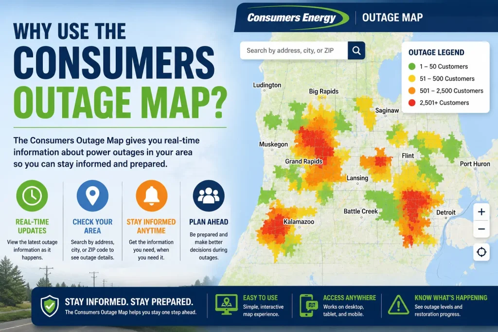 why use the consumers outage map