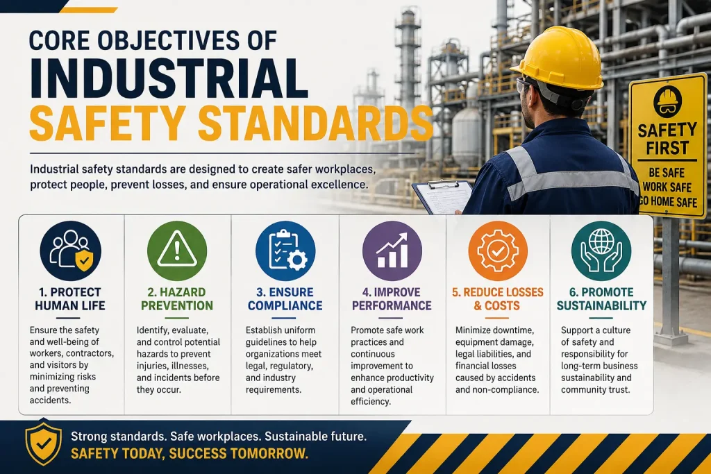 core objectives of industrial safety standards