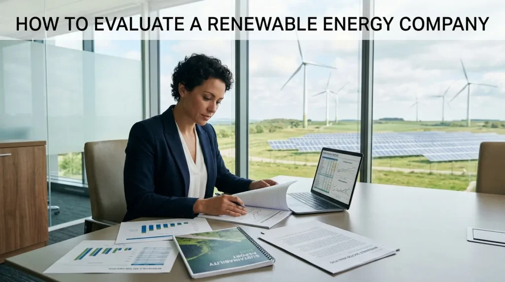 how to evaluate a renewable energy company