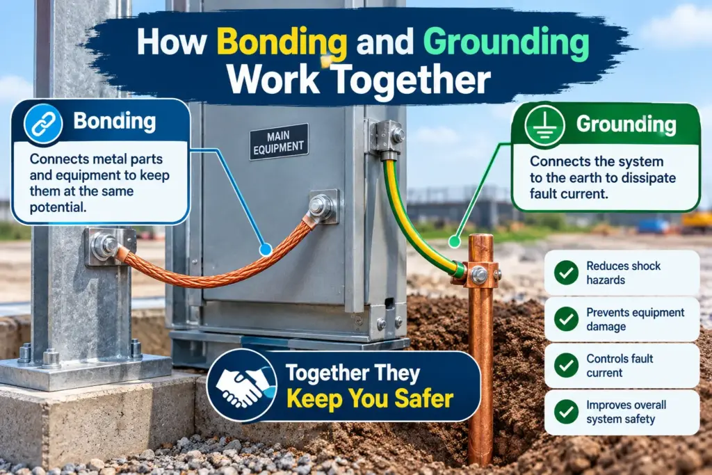 how bonding and grounding work together