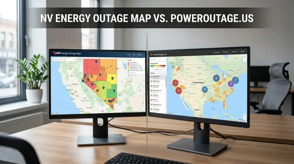 nv energy outage map vs. poweroutage.us
