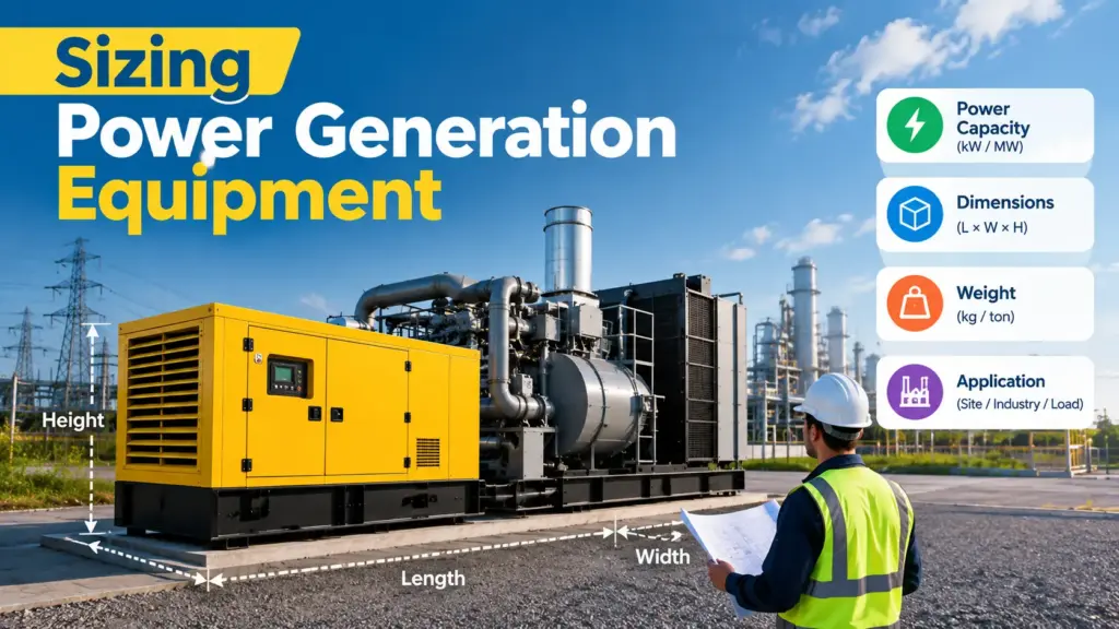 sizing power generation equipment