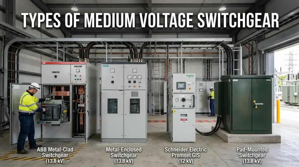 types of medium voltage switchgear