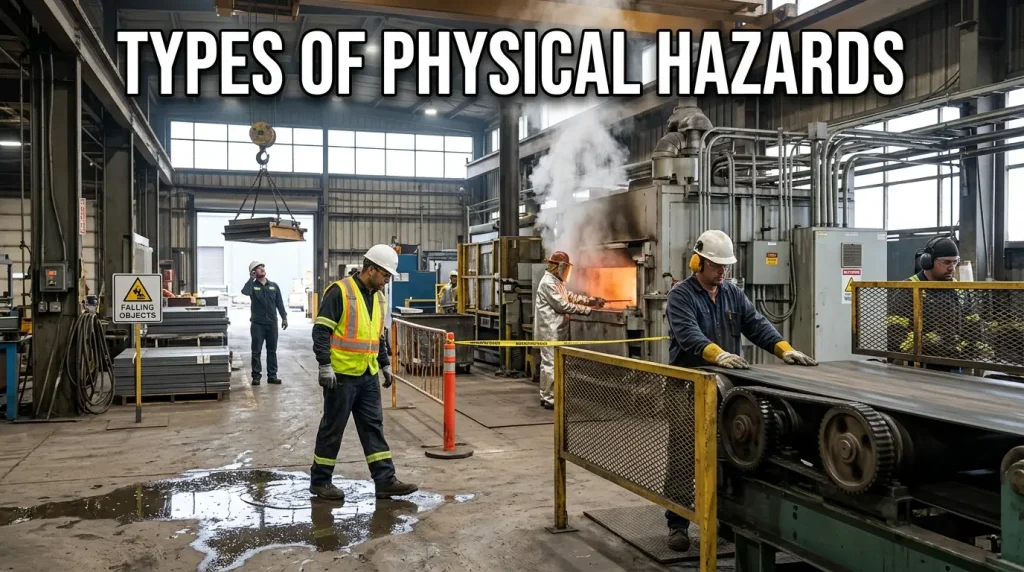 types of physical hazards