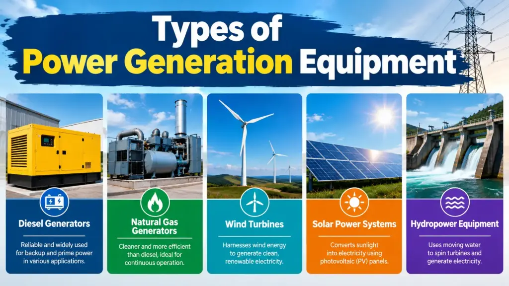 types of power generation equipment