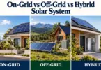 on-grid, off-grid, and hybrid solar systems