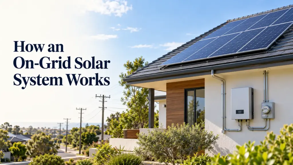 how an on-grid solar system works
