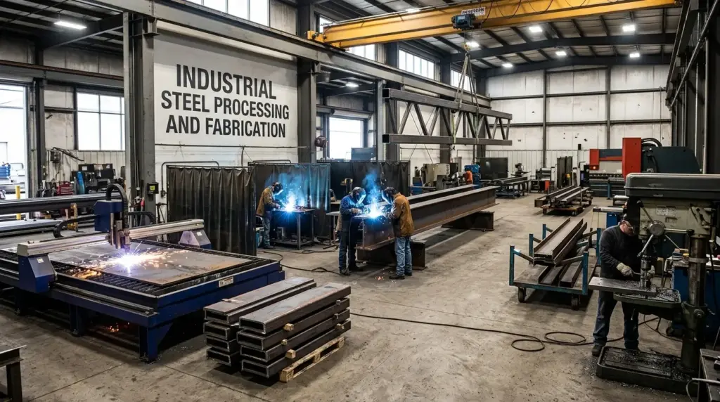 industrial steel processing and fabrication