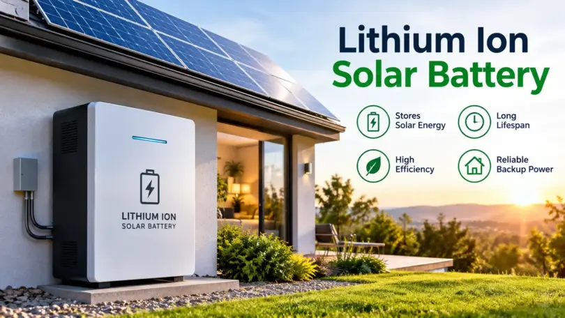 lithium ion solar battery