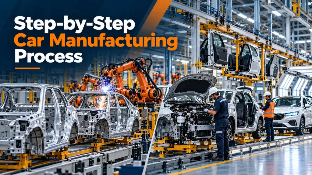 step-by-step car manufacturing process