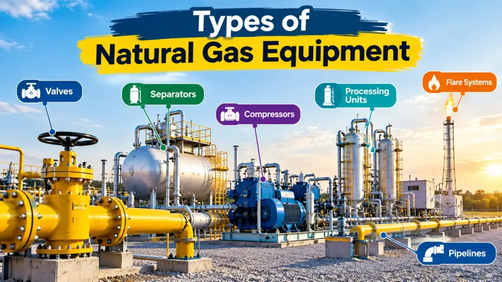types of natural gas equipment